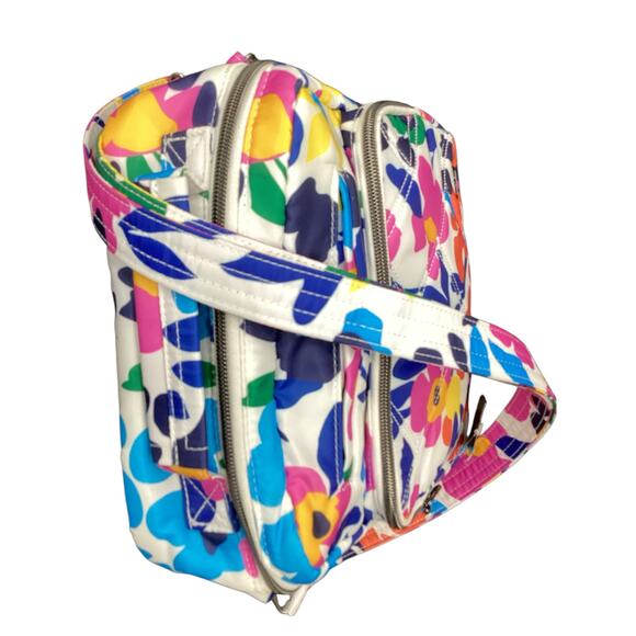 NWOT Lug Crossbody Women’s One Size Floral Print White And Multicolor - Picture 3 of 7